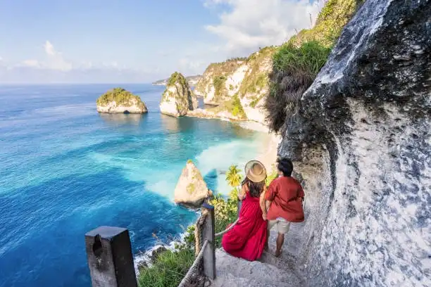 Couple in nusa penida bali