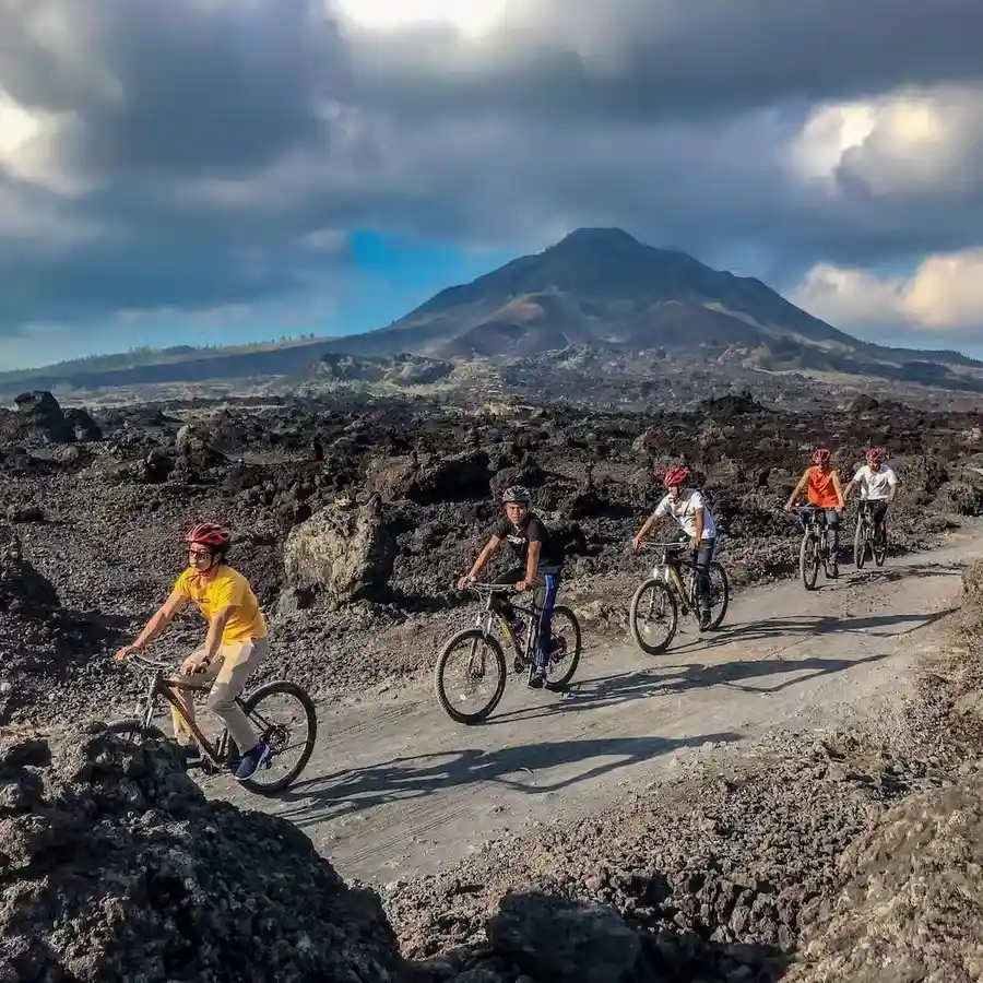 Cycle Through Scenic Mountain Roads Around Mount Batur