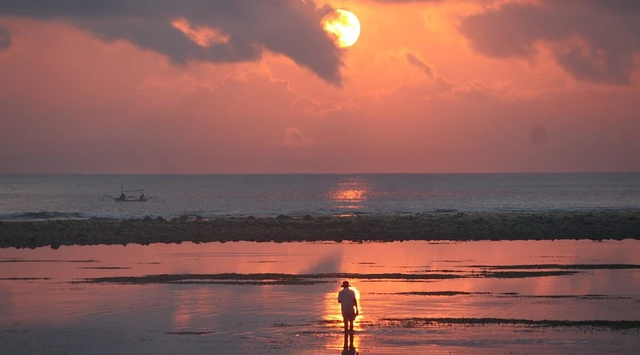 Sindhu beach sunrise in sanur