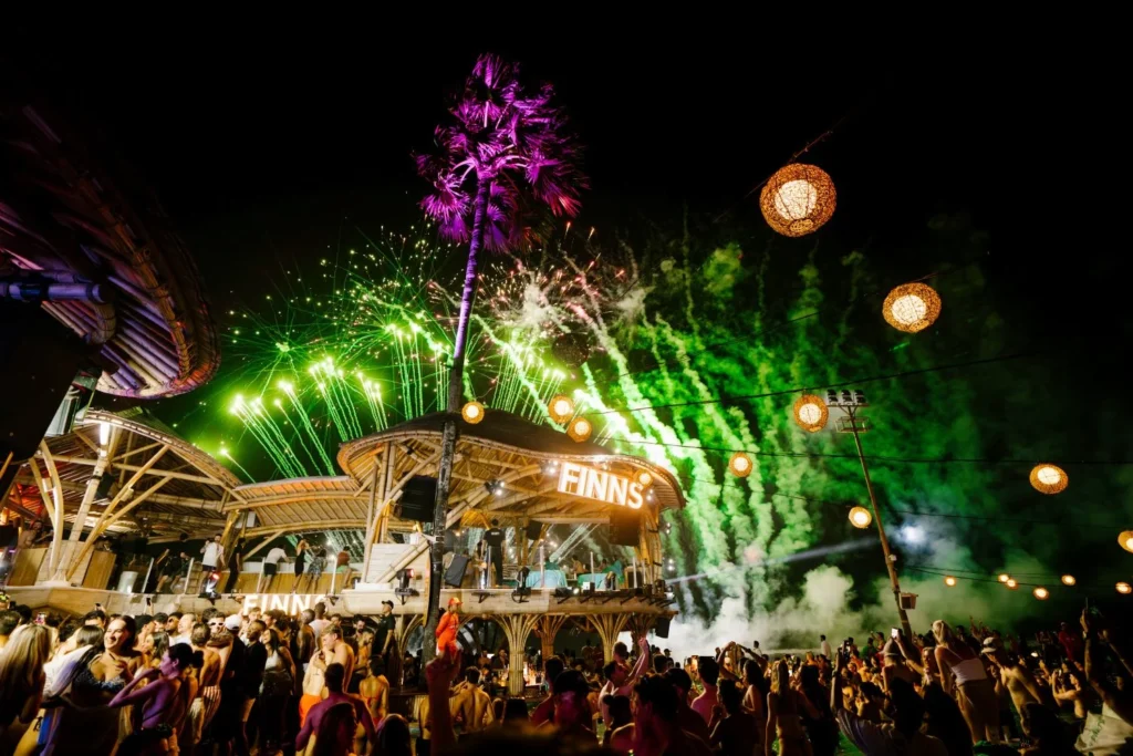 Beach club new year eve in bali